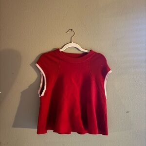 Maeve Red Swing Sweater
